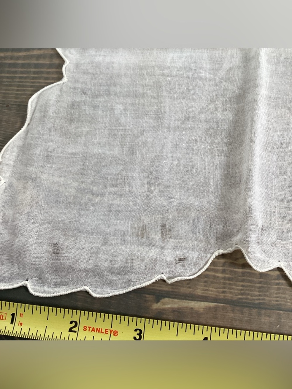 5 Vintage Lady’s Handkerchief Hankies Orange & Purples, White, Floral, Oriental - Picture 15 of 16